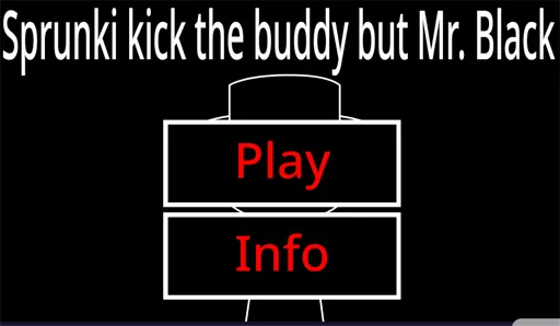 Sprunki Kick the Buddy but with Mr Black screenshot